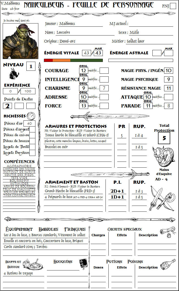 Louvaire, demi-orc soldat lourd Louvai10