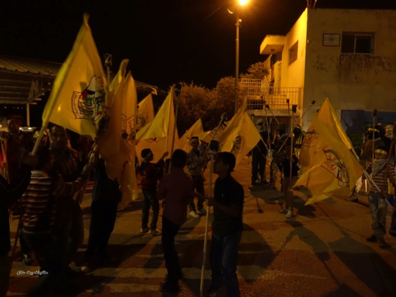 فعالية تضامنية مع الاسرى المضربين عن الطعام اقامتها حركة التحرير الوطني الفلسطيني ( فتح ) في بيت عنان _dsc5214