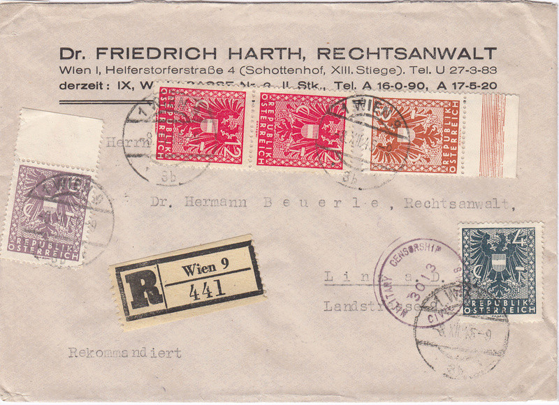 Wappenzeichnung - ANK 714-736 - Belege - Seite 4 Img45