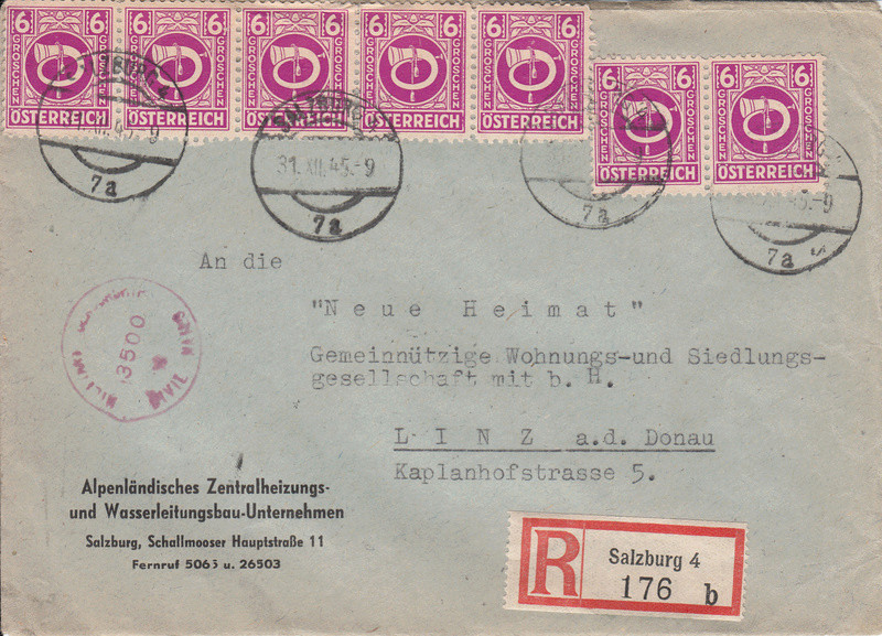 Posthornzeichnung  -  ANK 697-713  -  Belege - Seite 3 Img47