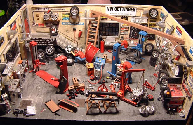 GARAGE VITRE AU 1/24 (medaille d'or PARIS 2004) CREA 800H 512