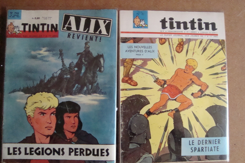 Les couvertures d' Alix dans Tintin Dsc01241