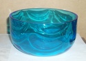 whitefriars? kingfisher blue type ripple/swag bowl 410