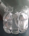 very heavy deco glass/crystal vase Castle11