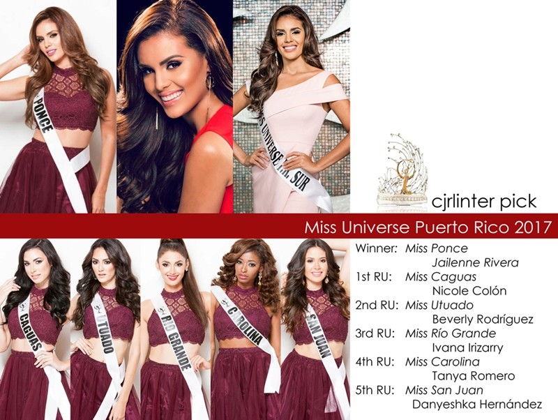 Round 16th : Miss Universe Puerto Rico 2017 Banner16