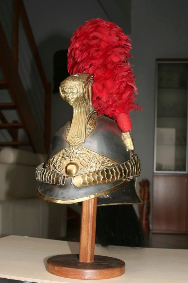Le casque de dragon modèle 1874 (Troupe et officiers)  Sans-t17