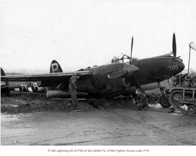 Lockheed P-38 Lightning - 7Y-E (43-28424) - 1st Lt. Rolland E. Levey (474th FG/429th FS - 9th AF) 1/48 Captur11