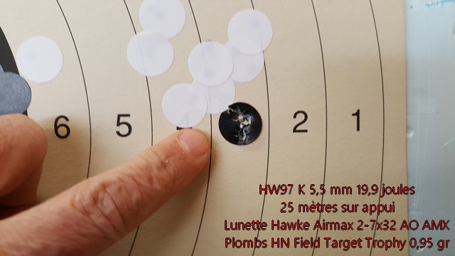 Essais de la HW97K en 5,5 mm et 20 joules 20170212
