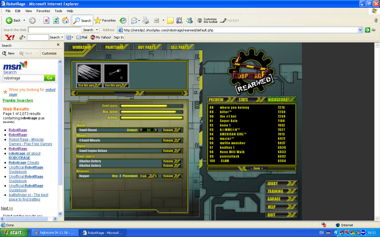 RobotRage Reborn- remake of RobotRage 2 Rearmed - Page 16 Highsc10