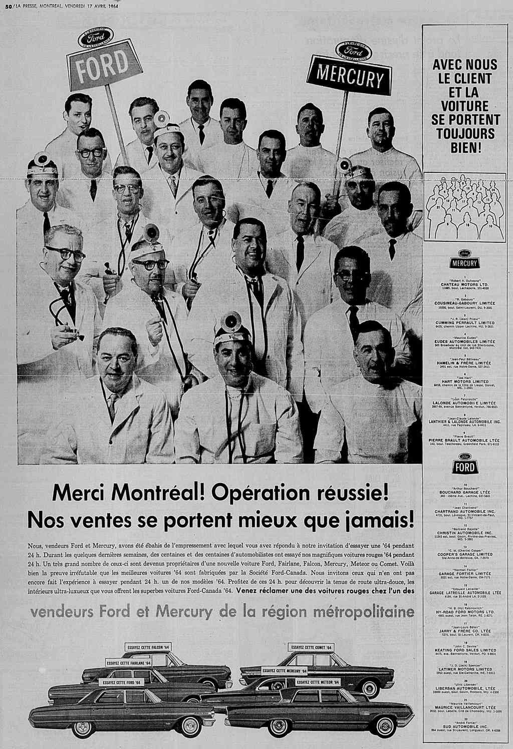 Vieilles publicité Ford/Mercury au Québec - Page 3 1964_014