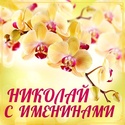 С Именинами НИКОЛАЙ Flower24
