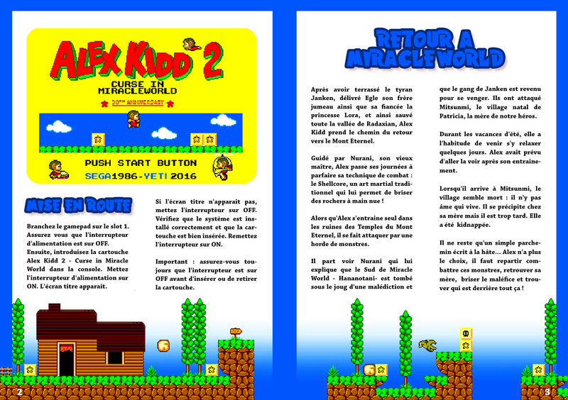 Alex kidd - Alex Kidd 2: Curse in Miracle World - Page 16 Livret11