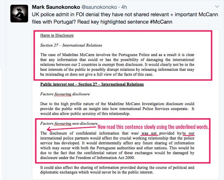 FOI requests from Mark Saunokonoko to Leicester Police refused Screen11