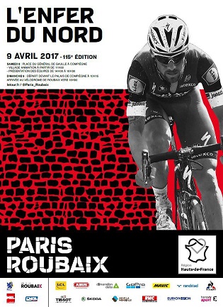 PARIS - ROUBAIX  -- F --  09.04.2017 Affich11