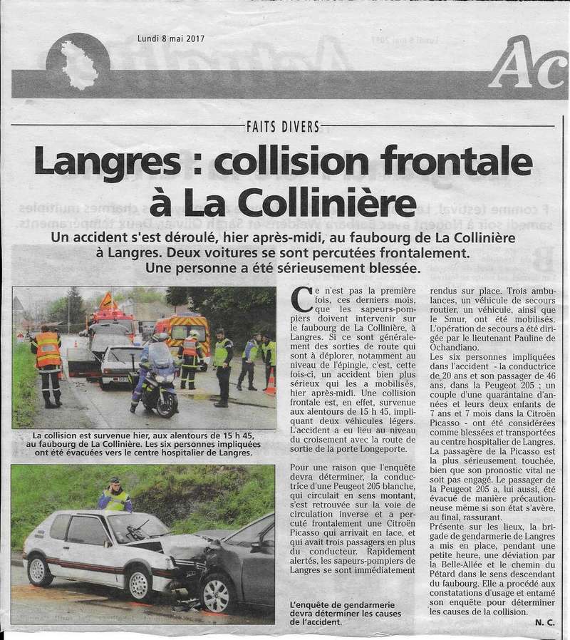 Accident 205 GTI (Article du Journal de la Haute-Marne) Accide10
