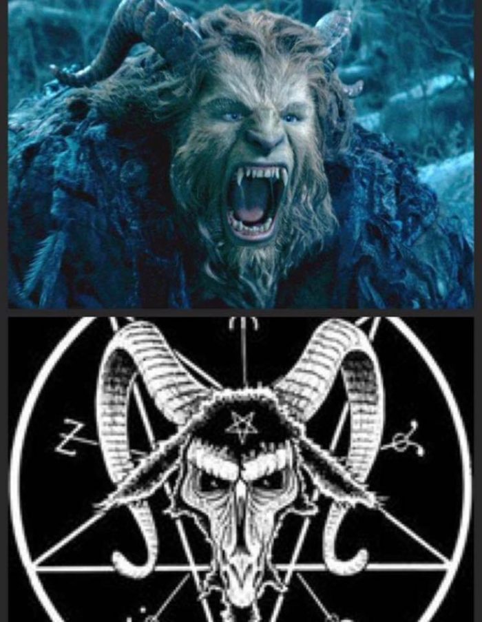 THE MOST IMPORTANT NEWS - WHY DOES THE BEAST IN "BEAUTY AND THE BEAST" LOOK EERILY SIMILAR TO BAPHOMET? Beauty10