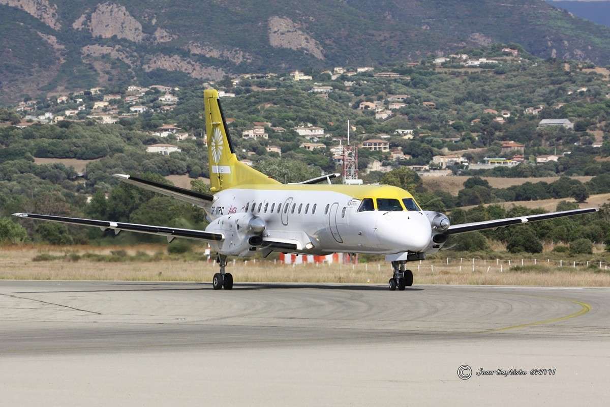 Le SAAB 340A du Vol Dole - Ajaccio. Saab3410