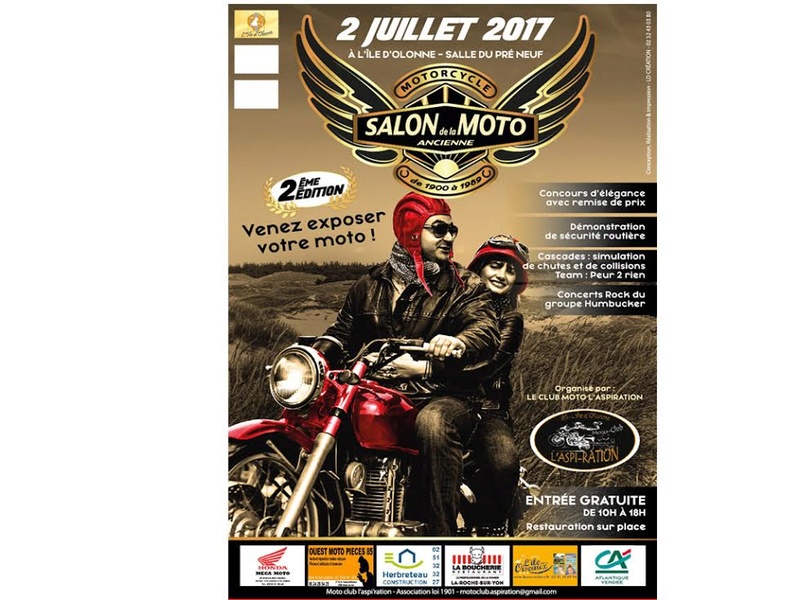salon de la moto ancienne a l'ile d'olonne le 2 juillet 2017 Affich13