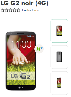 LG G2 disponible dans la boutique B&YOU Talaph13
