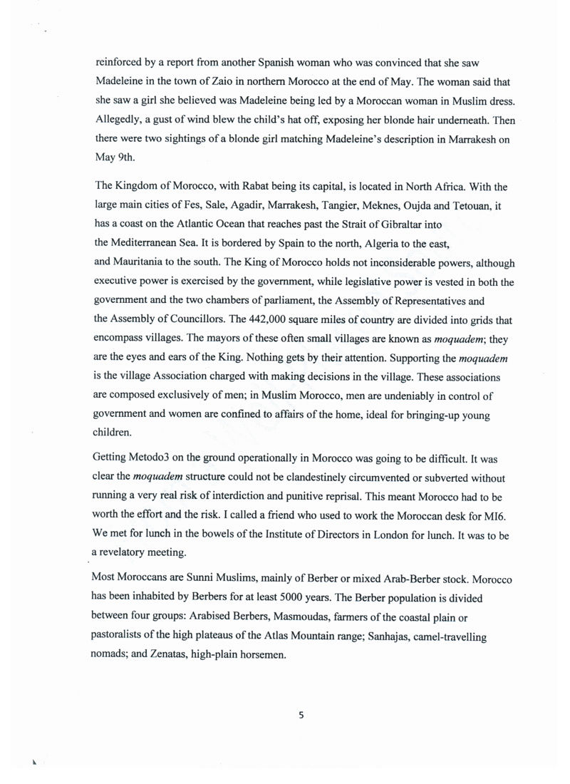 INSIDE THE MCCANNS’ PRIVATE INVESTIGATION – Disclosures by Gary Hagland, a money laundering expert hired by Brian Kennedy Haglan19