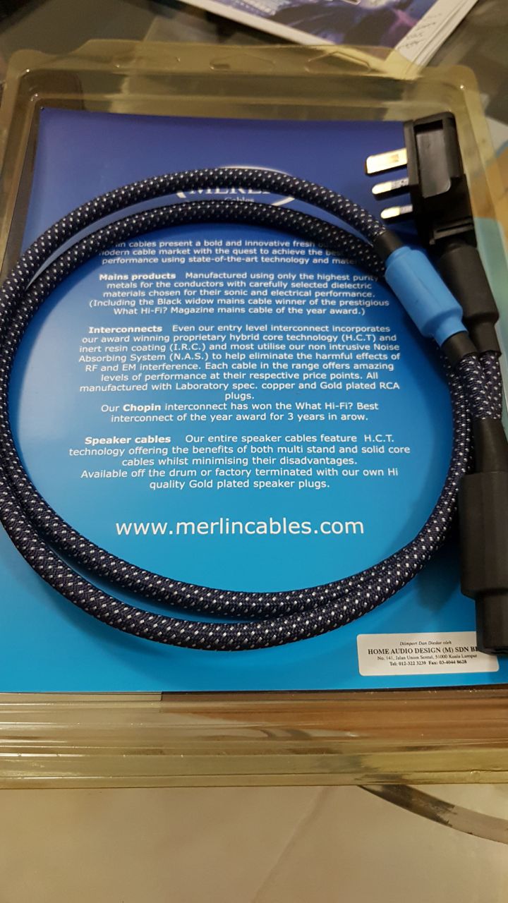 Merlin Tarantula Power Cable with UK Plug - 1.5m Merlin15