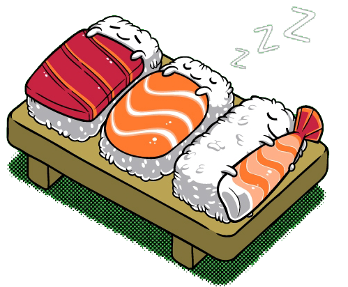 Sushi kawaii sleep by ,-Alessandro-, Dffads10