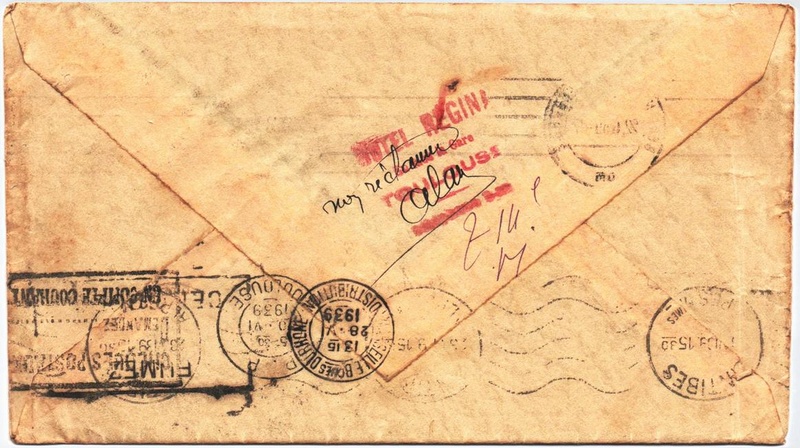 Début de la censure postale, 1939 1939_s11