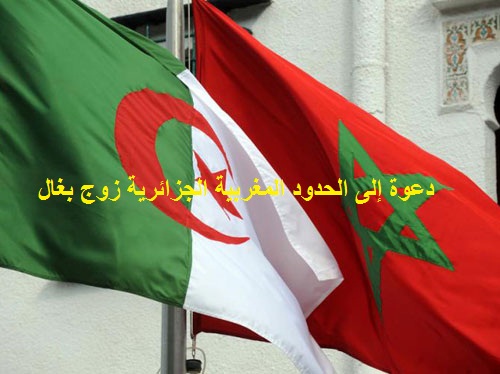 فبراير 2014 تنظيم مسيرة في شكل قافلة في اتجاه الجزائر وعبر النقطة الحدودية "زوج بغال" انطلاقا من المغرب Algeri11