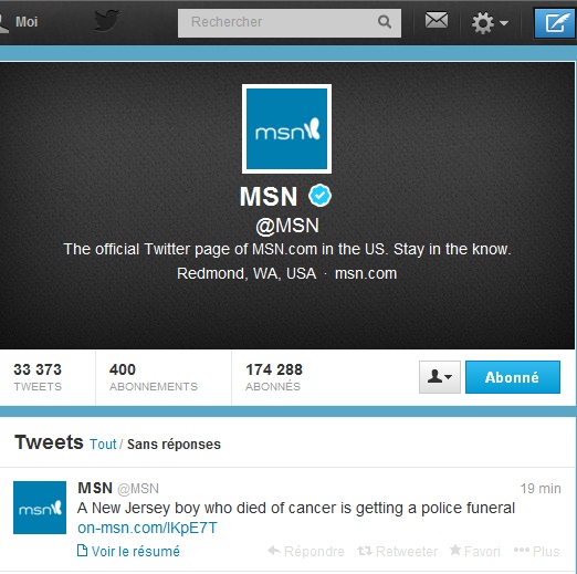MSN م . س . ن على تويتر  Msn10