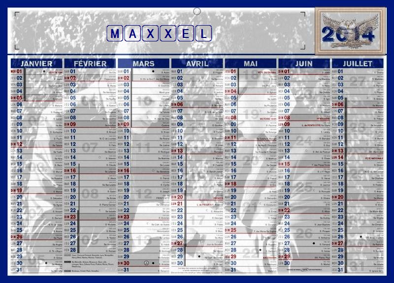 calendriers personnalisés Calmax11