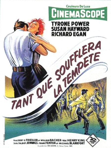 Tant que soufflera la tempête- Untamed- 1954- Henry King Affich22