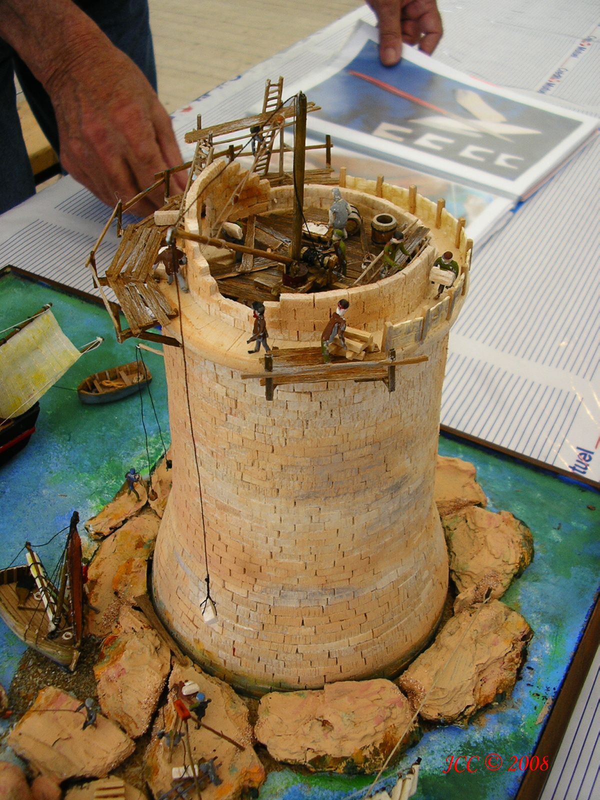 Construction du phare des Héaux de Bréhat Imgp5313