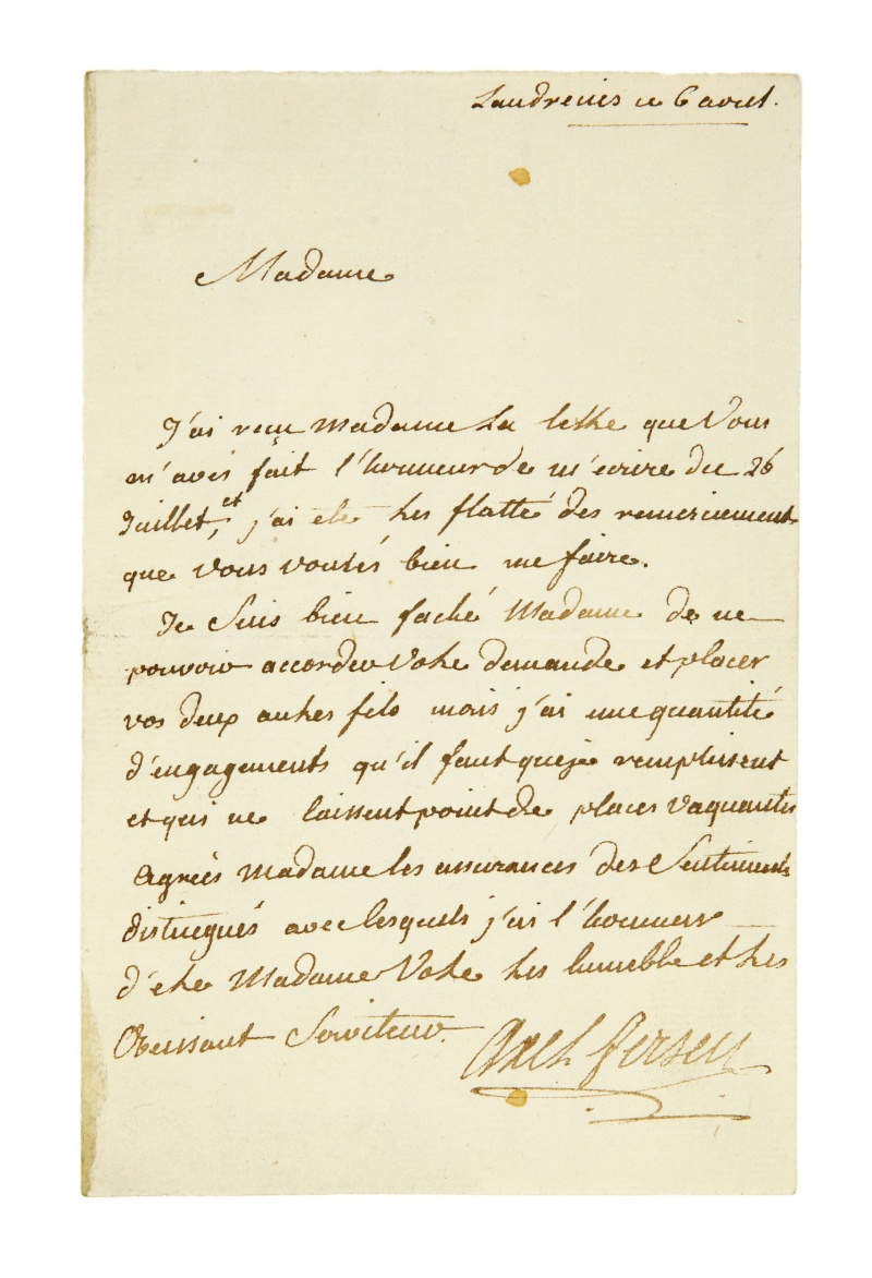 écrits - Lettres, mots, notes et extraits du journal d'Axel de Fersen 642810