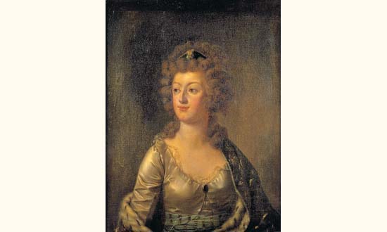 Premier portrait officiel de la reine Marie-Antoinette, par Kucharsky Attrib10