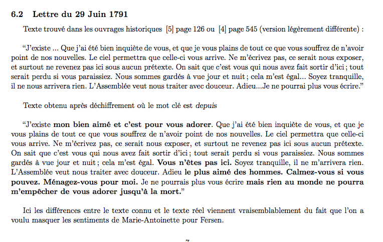 FERSEN - La correspondance de Marie-Antoinette et Fersen : lettres, lettres chiffrées et mots raturés - Page 5 Captur27