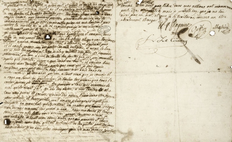 lettre - Testament / Lettre de Marie-Antoinette à Madame Elisabeth, le 16 octobre 1793 Image_11