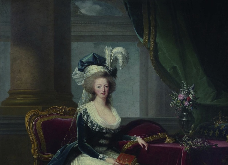 Portraits de Marie-Antoinette au livre, en robe bleue, par et d'après Vigée Le Brun (1785 - 1788 ?) Image_13