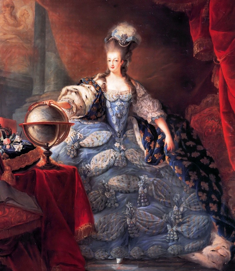 Marie-Antoinette en grand habit de cour (1775), par et d'après Jean-Baptiste-André Gautier Dagoty Marie-10