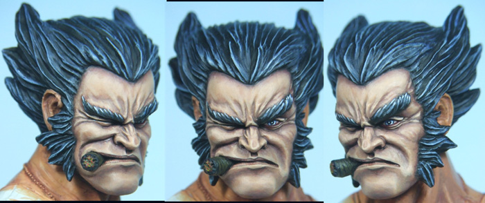 L'atelier de bruno : Wolverine sculpté par Arnaud Guilliams. Logan_11