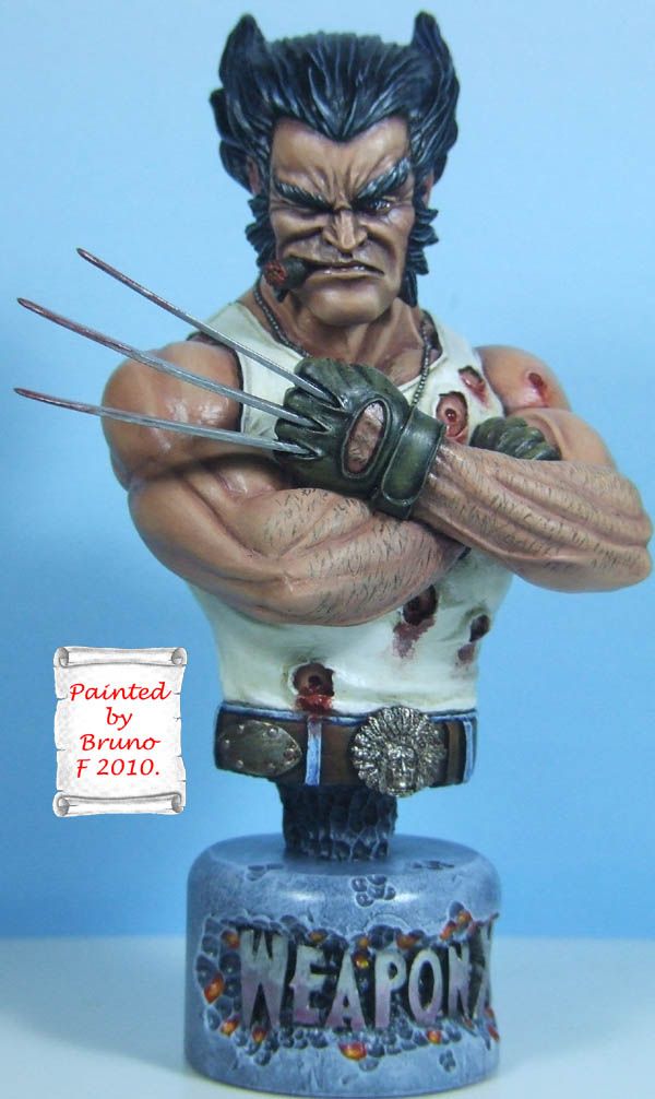 L'atelier de bruno : Wolverine sculpté par Arnaud Guilliams. Logan_15