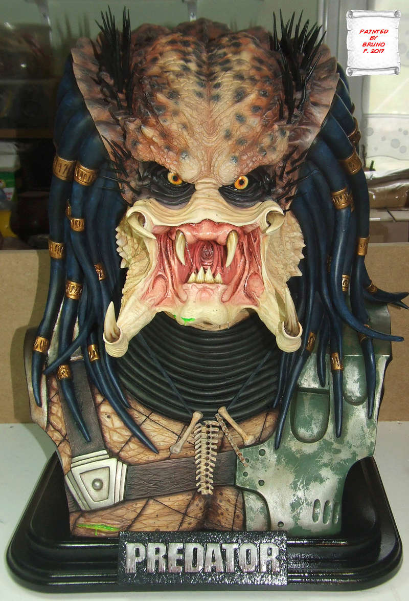 L'atelier de bruno : buste Predator (échelle 1). Predat11