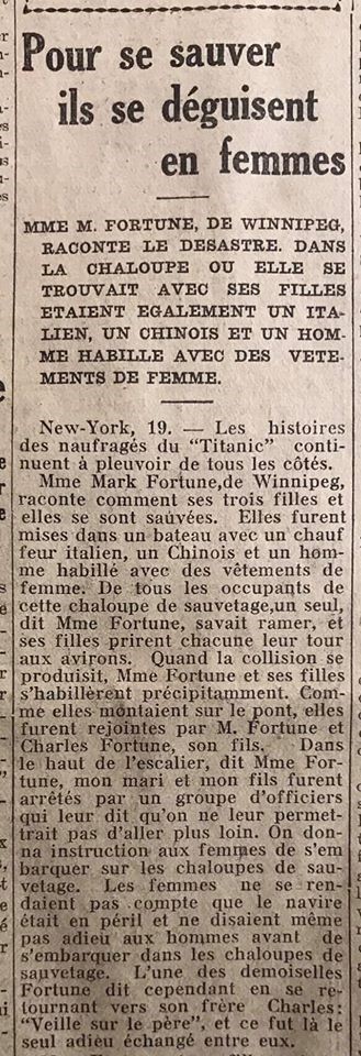 Le naufrage du Titanic fait la une des journaux - Page 5 Devoi182