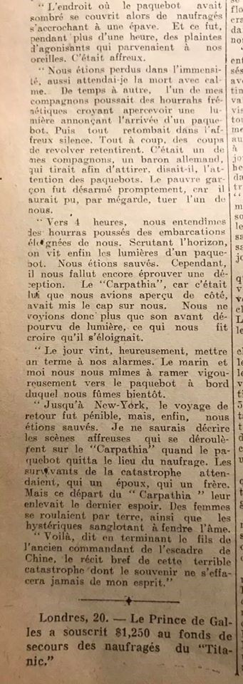 Le naufrage du Titanic fait la une des journaux - Page 5 Devoi218