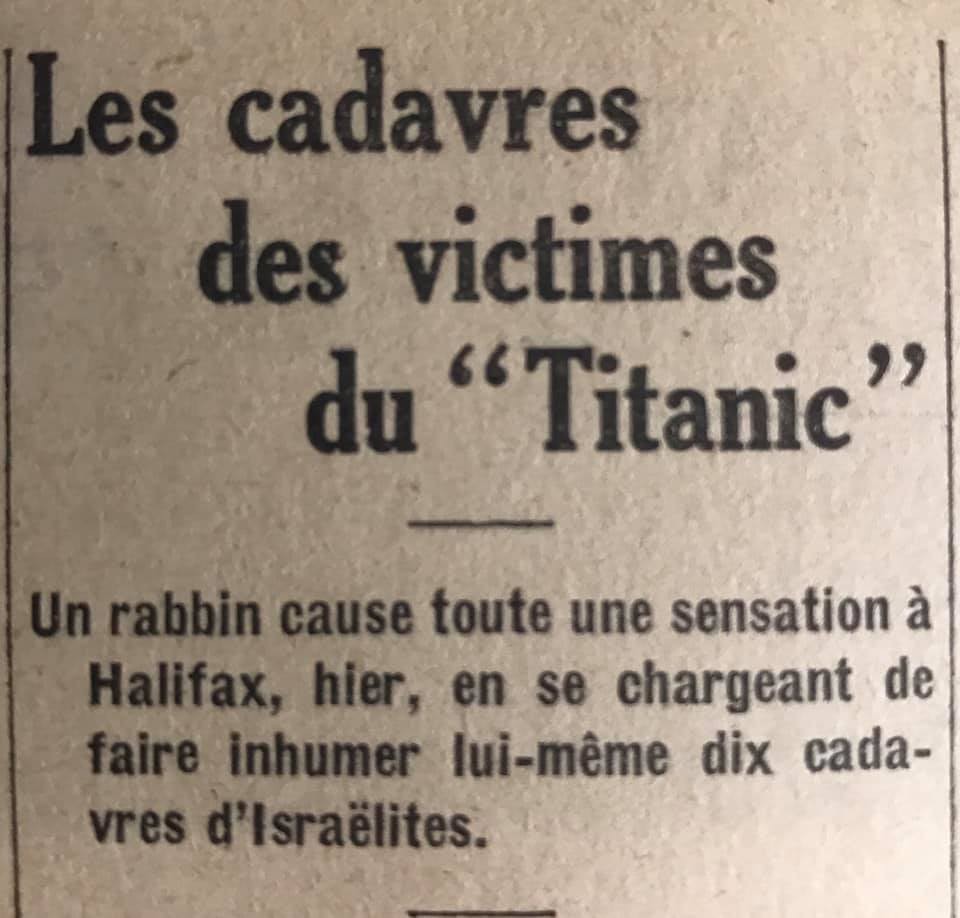 naufrage - Le naufrage du Titanic fait la une des journaux - Page 8 Devoi400