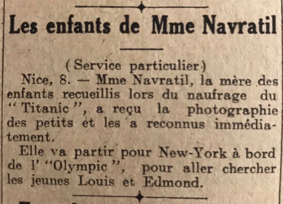 Le naufrage du Titanic fait la une des journaux - Page 8 Devoi421