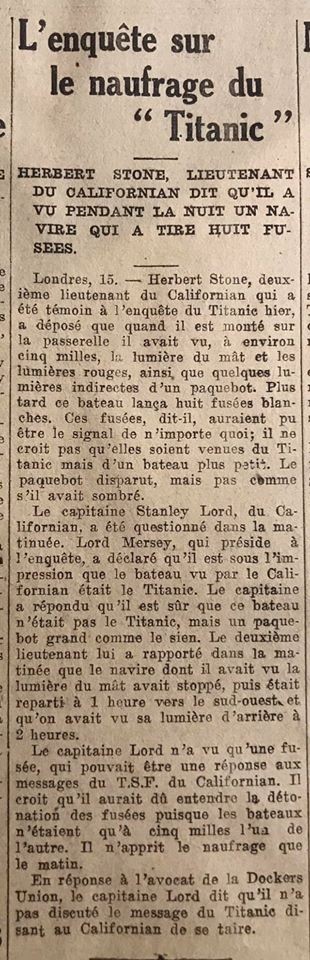 naufrage - Le naufrage du Titanic fait la une des journaux - Page 9 Devoi440