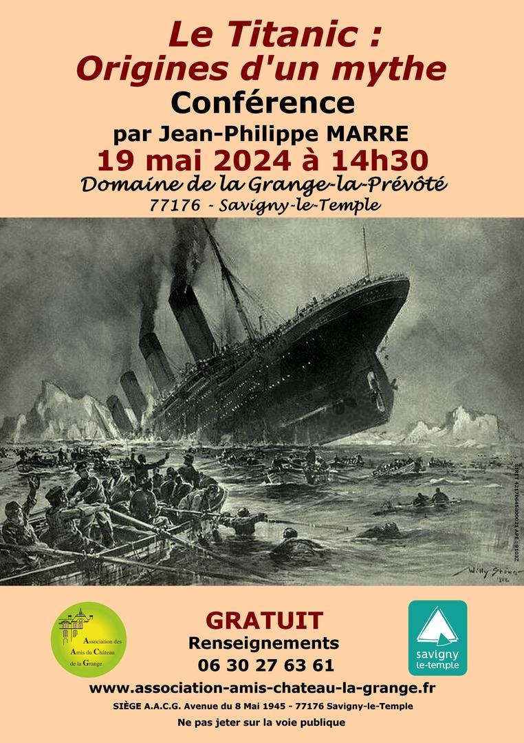 2024 - Conférence "Le Titanic : origines d'un mythe" [19/05/2024] Image16