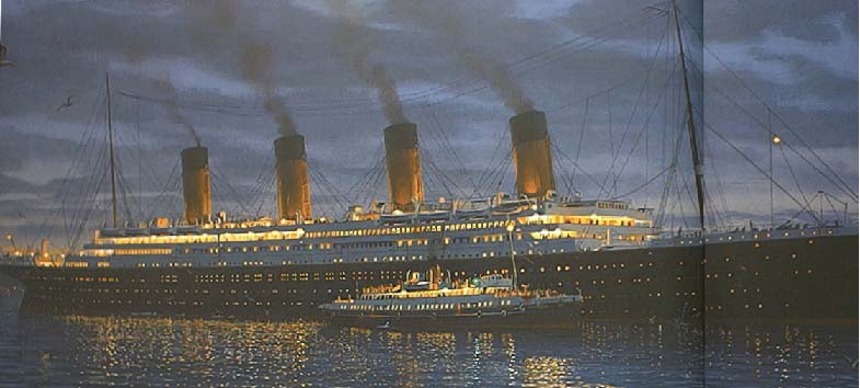 Une maquette représentant le Titanic à Cherbourg Marsch10