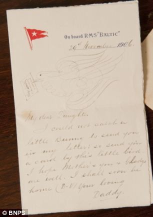 Lettre de Smith écrite en 1906 à sa fille Helen Smithl10