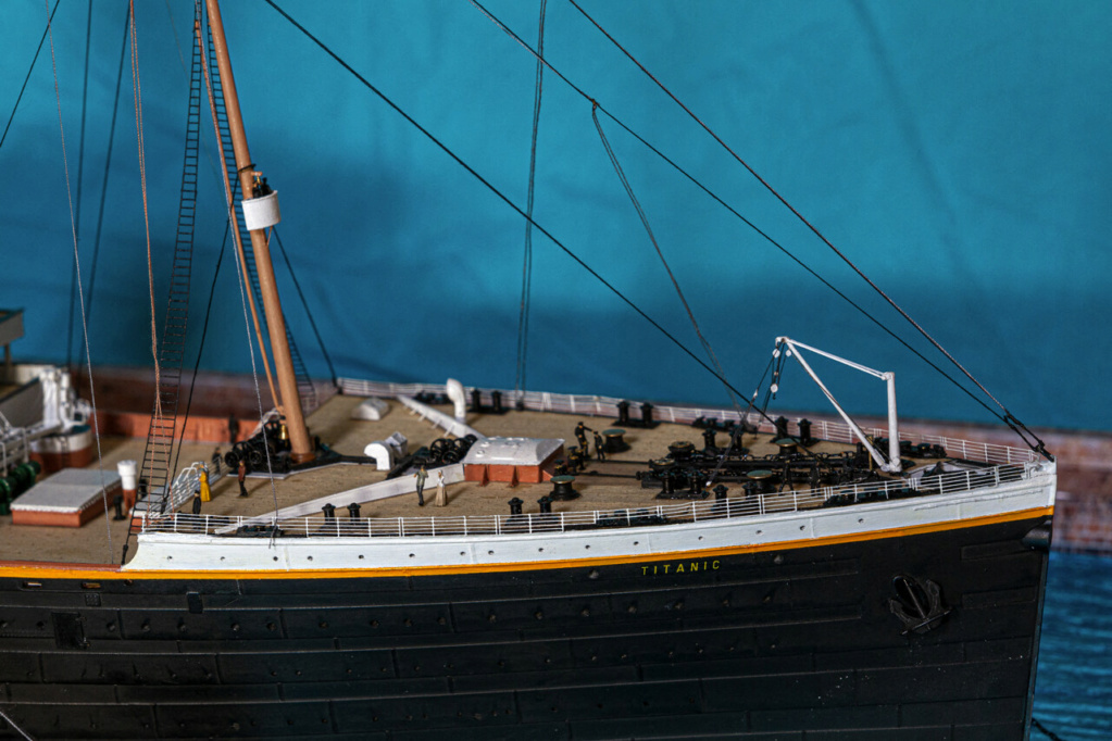Une maquette représentant le Titanic à Cherbourg Titan395